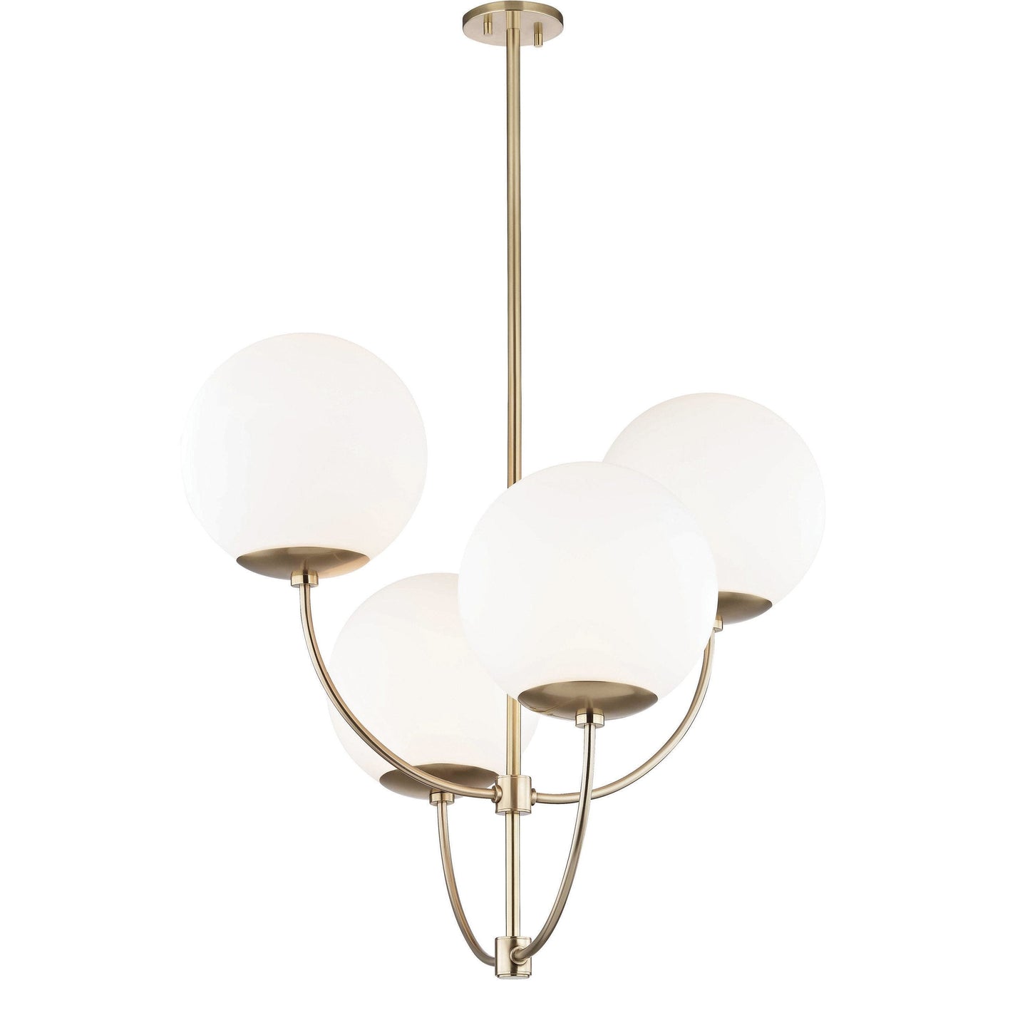 Yorurix Chandelier Metal & Glass 29.75"W x 29.75"D
