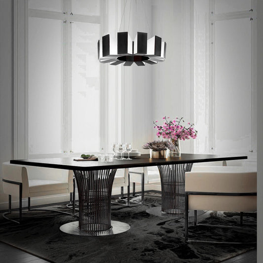 Ioneimere LED Chandelier Aluminum & Acrylic 34"D