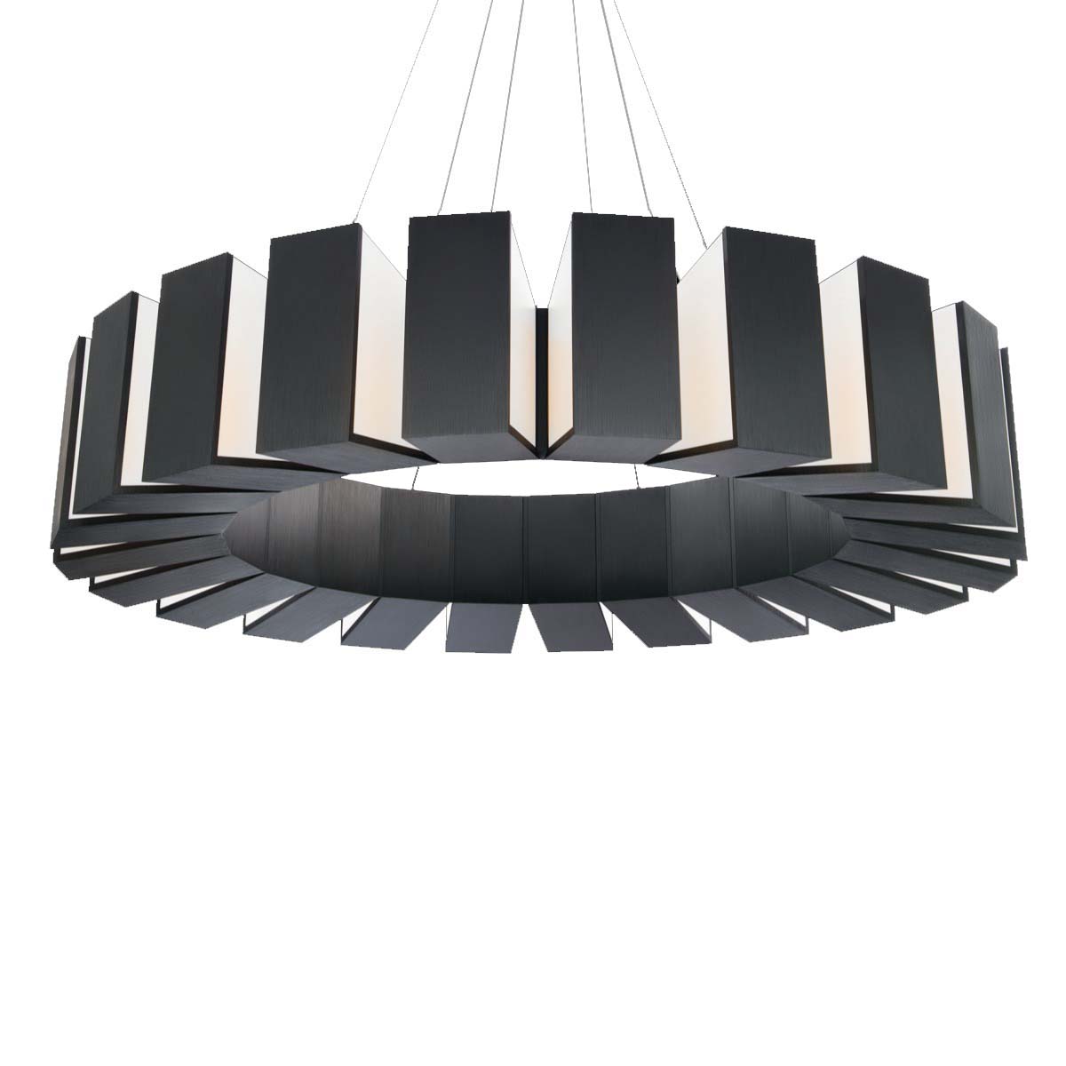 Ioneimere LED Chandelier Aluminum & Acrylic 34"D
