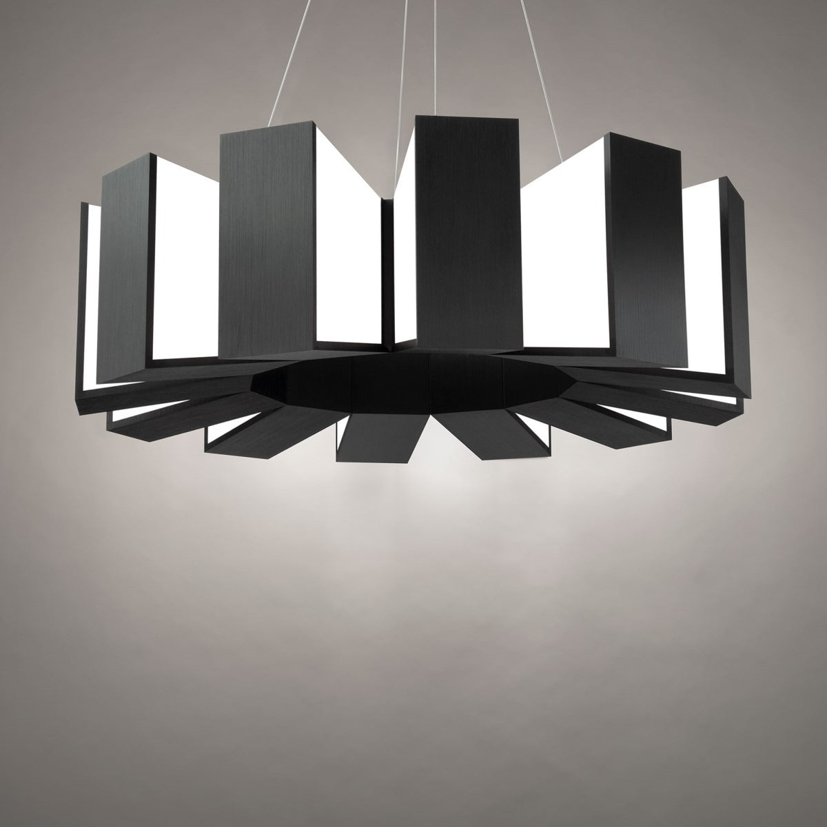 Ioneimere LED Chandelier Aluminum & Acrylic 34"D