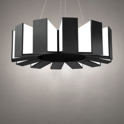 Ioneimere LED Chandelier Aluminum & Acrylic 34"D