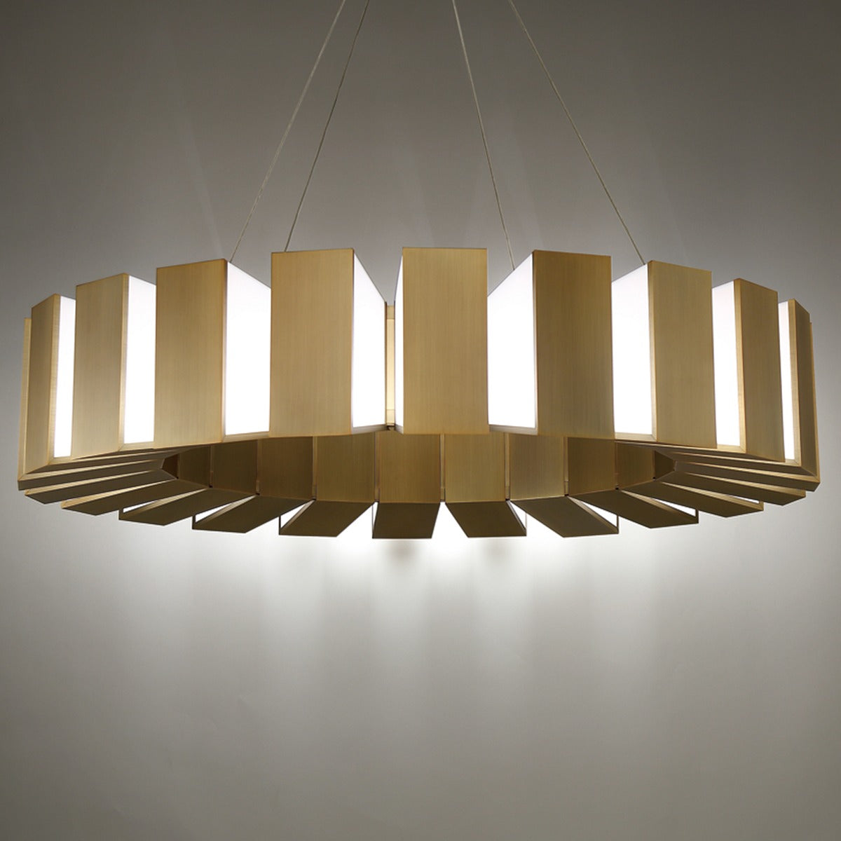 Ioneimere LED Chandelier Aluminum & Acrylic 34"D
