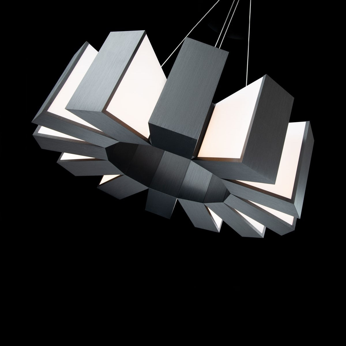 Ioneimere LED Chandelier Aluminum & Acrylic 34"D
