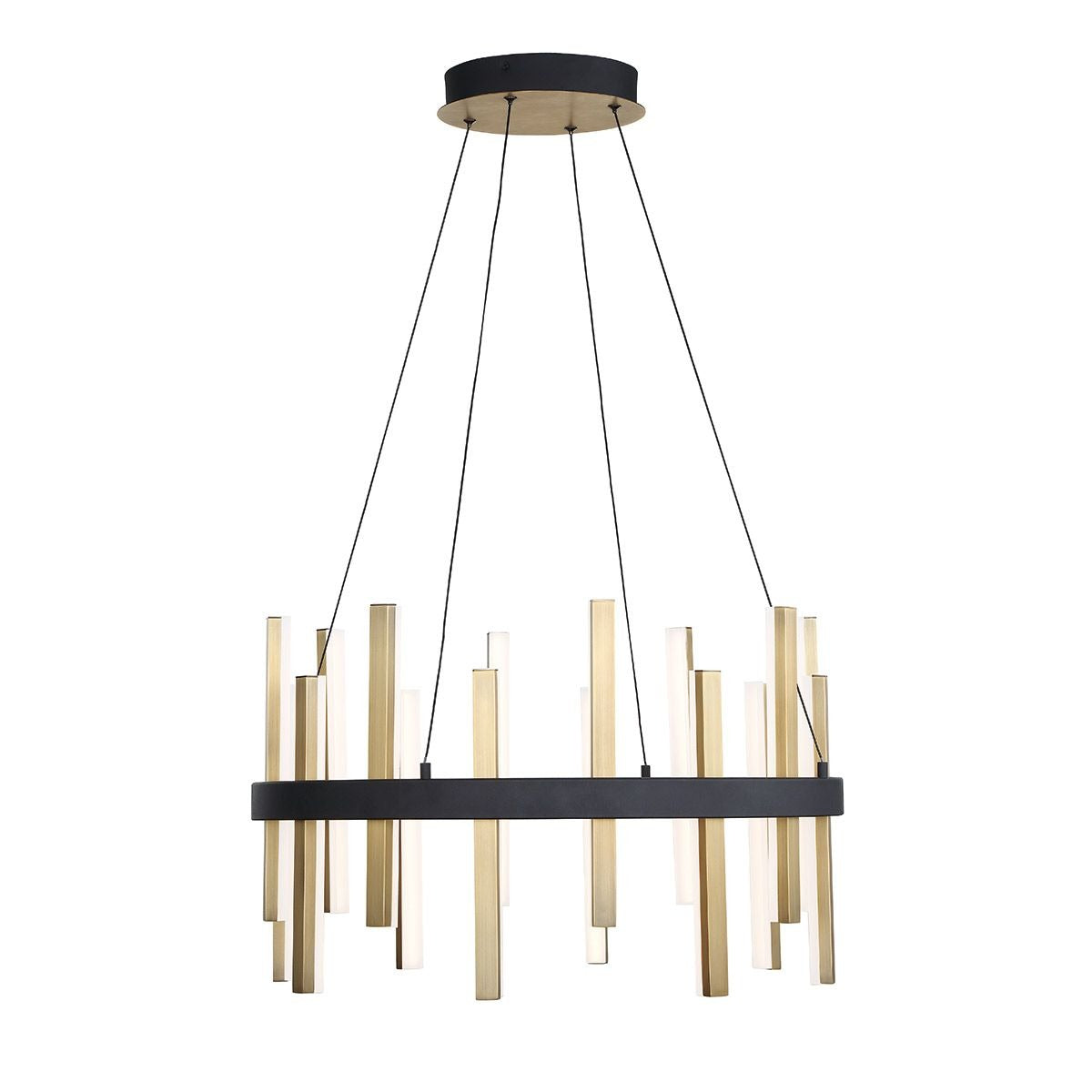Toreivero LED Chandelier Aluminum & Acrylic 14"D