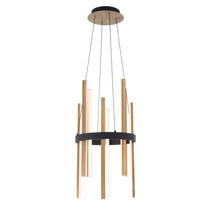 Toreivero LED Chandelier Aluminum & Acrylic 14"D