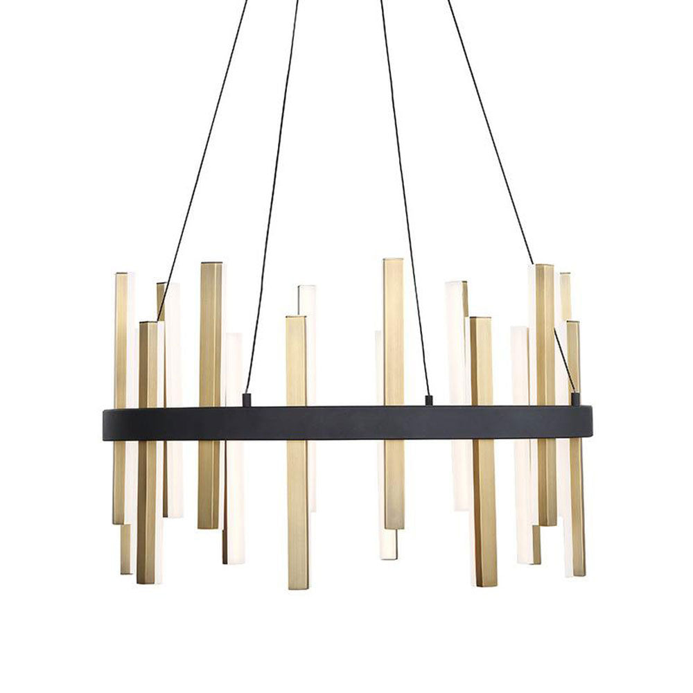 Toreivero LED Chandelier Aluminum & Acrylic 14"D