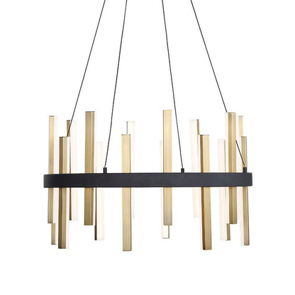 Toreivero LED Chandelier Aluminum & Acrylic 14"D