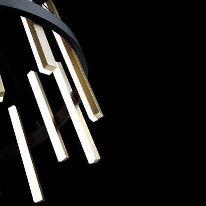 Toreivero LED Chandelier Aluminum & Acrylic 14"D