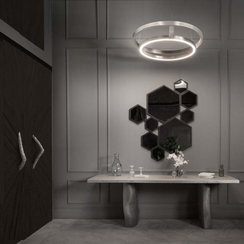 Jareimere LED Chandelier Aluminum & Silicone 42"D