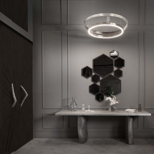 Jareimere LED Chandelier Aluminum & Silicone 42"D