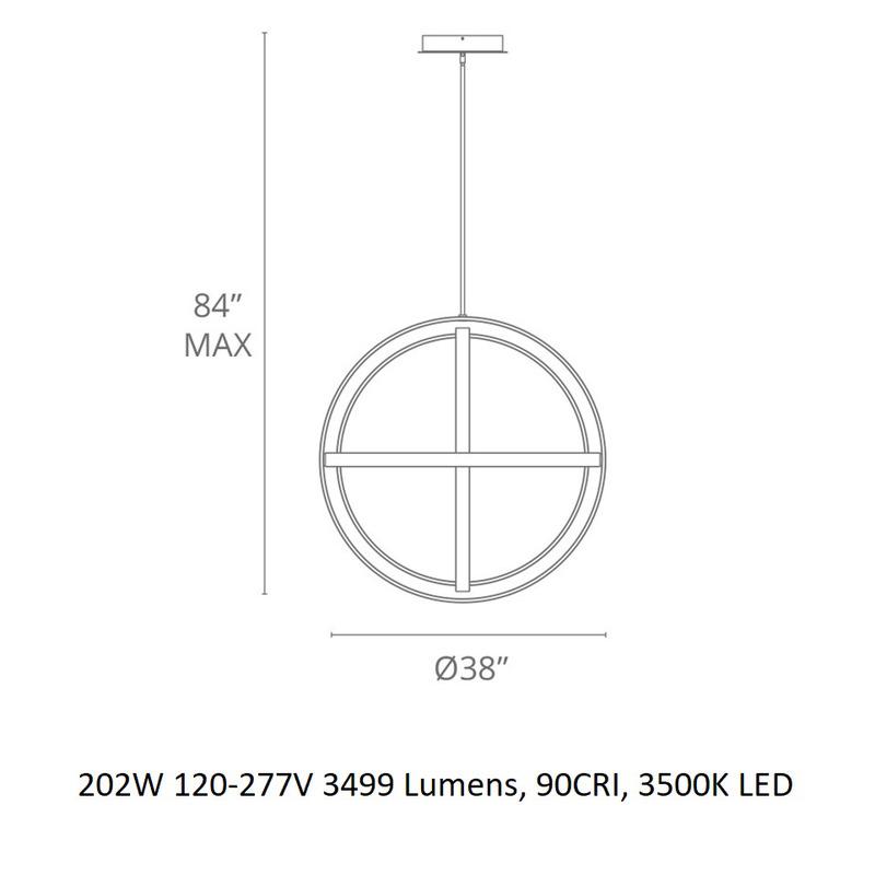 Xanaedor Chandelier Aluminum & Silica Diffuser 28"D