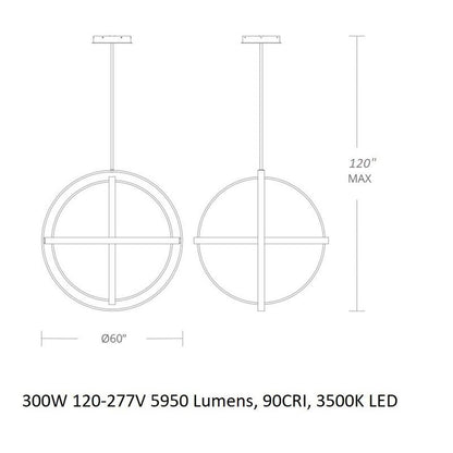 Xanaedor Chandelier Aluminum & Silica Diffuser 28"D