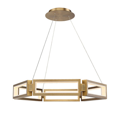 Aviytor LED Chandelier Aluminum & Silica Diffuser 29"W x 29"D