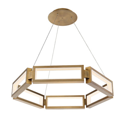 Aviytor LED Chandelier Aluminum & Silica Diffuser 29"W x 29"D