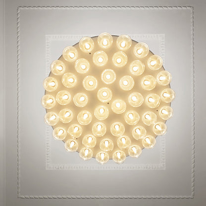 Caleivyn Light Round Pendant Light HIPS Housing & PMMA Light Guide & Glass Bulbs