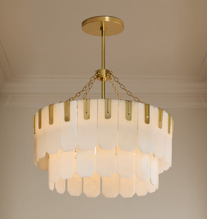 Nadia Alabaster Chandelier 30" 41"
