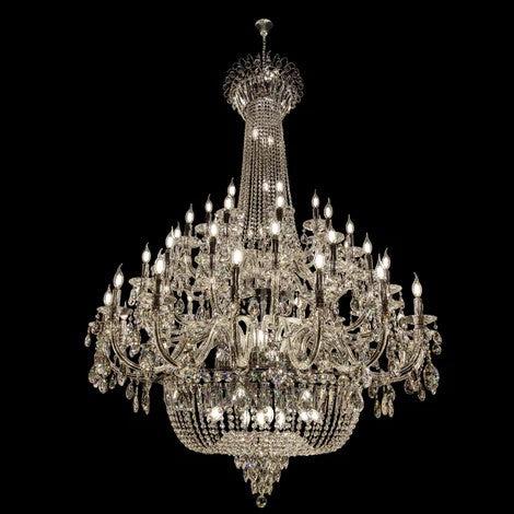 Extra Large European-style Multi-layers Candle Luxury Crystal Chandelier Gold Art Foyer/Staircase Decorative Light Fixture - Richardrider