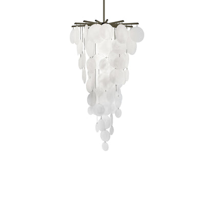 Galenar Cascade Chandelier Metal & Handmade Glass 46.9"D