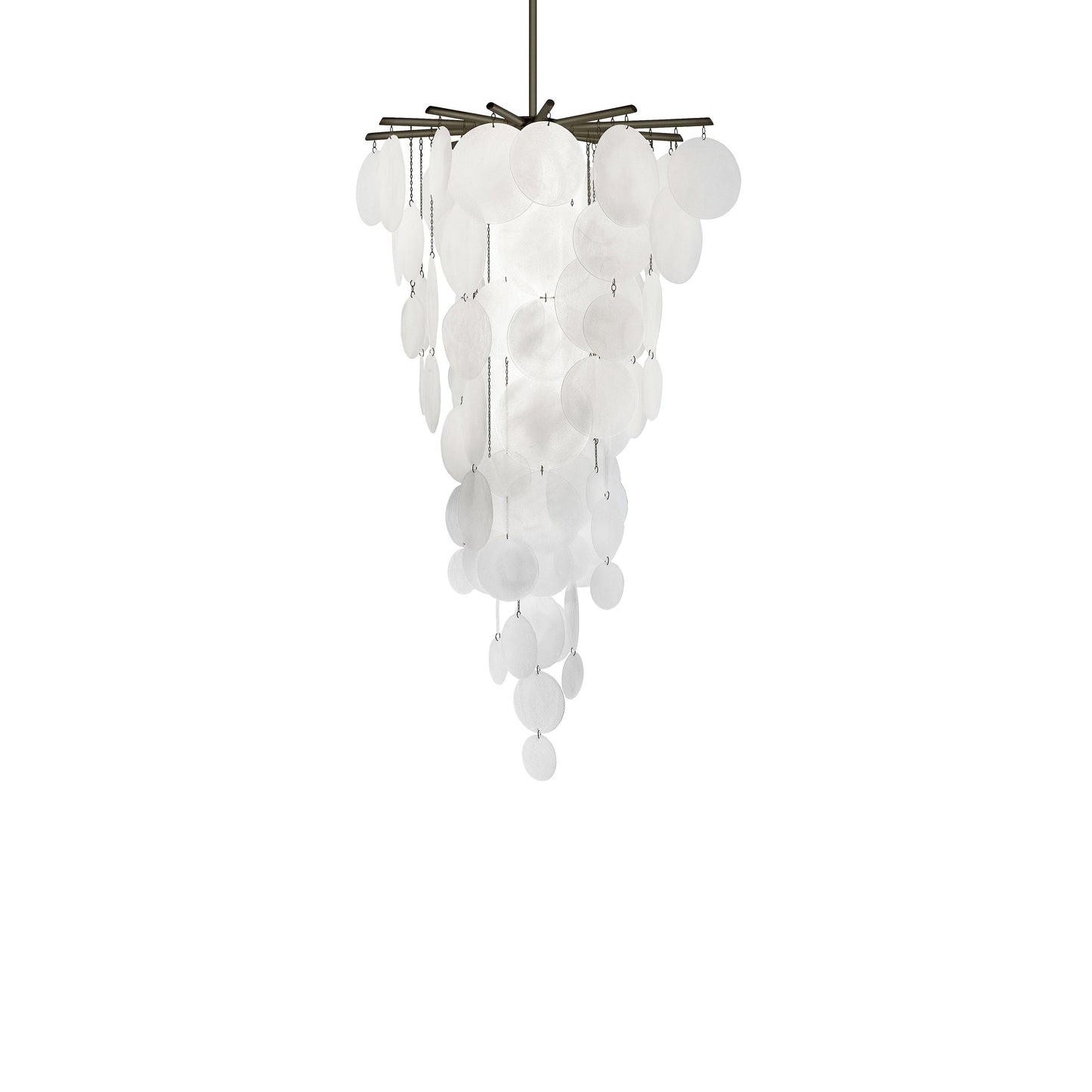 Galenar Cascade Chandelier Metal & Handmade Glass 46.9"D