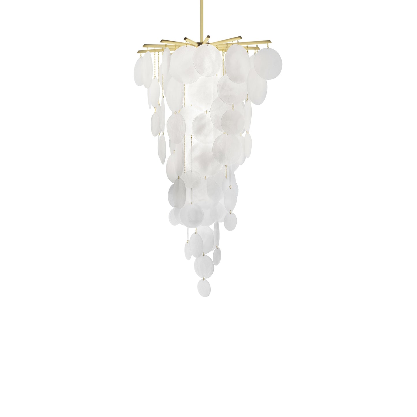 Galenar Cascade Chandelier Metal & Handmade Glass 46.9"D