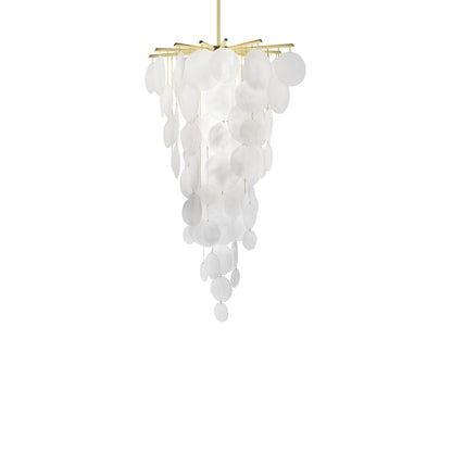 Galenar Cascade Chandelier Metal & Handmade Glass 46.9"D
