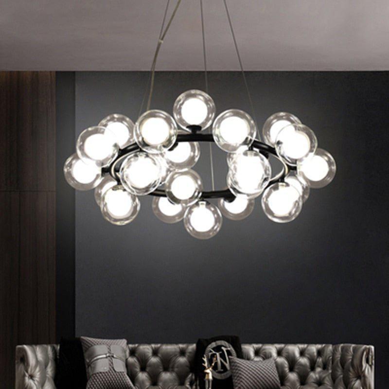 Modern Glass Round Chandelier For Living Room - Richardrider