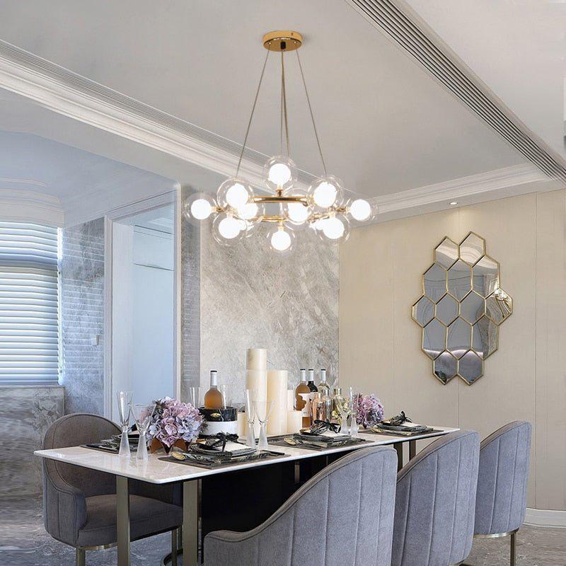 Modern Glass Round Chandelier For Living Room - Richardrider