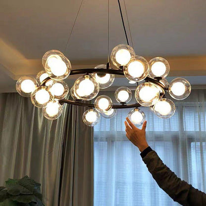 Modern Glass Round Chandelier For Living Room - Richardrider