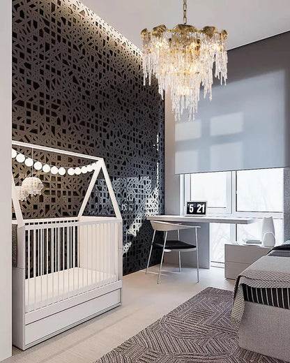 Aletta Melting Drop Crystal Glass Round Chandelier - Richardrider