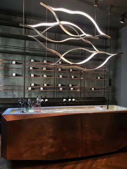 Modern Simple Aluminum Waving Chandelier - Richardrider