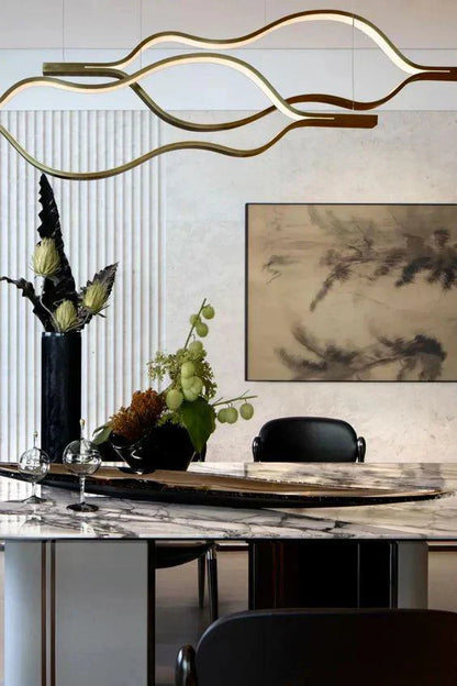 Modern Simple Aluminum Waving Chandelier - Richardrider