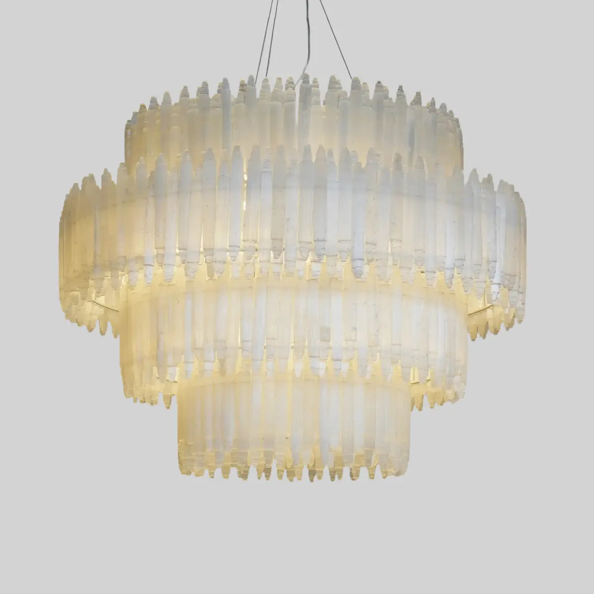 Art Selenite Layer Round Chandelier - Richardrider