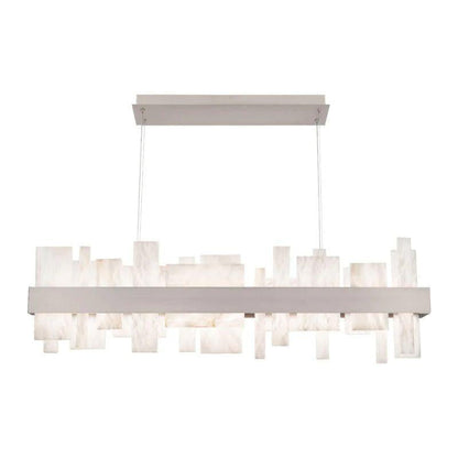 Acropolis 46in LED Linear Alabaster Chandelier - Richardrider