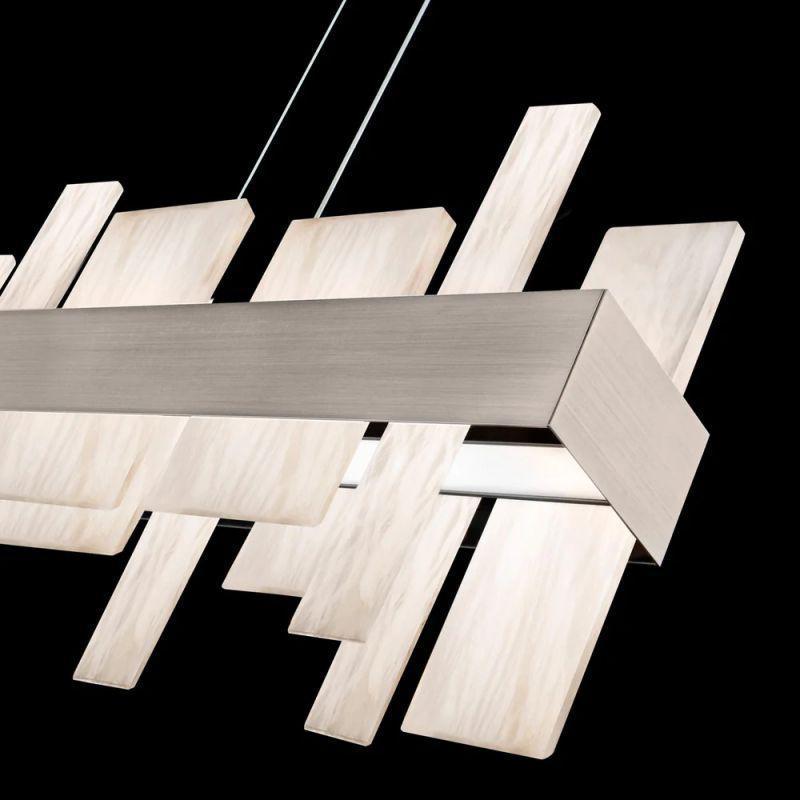 Acropolis 46in LED Linear Alabaster Chandelier - Richardrider
