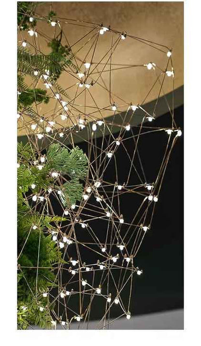 Lucia: Artifical Tree Chandelier - Entryway Chandelier - Foyer Light Fixtures