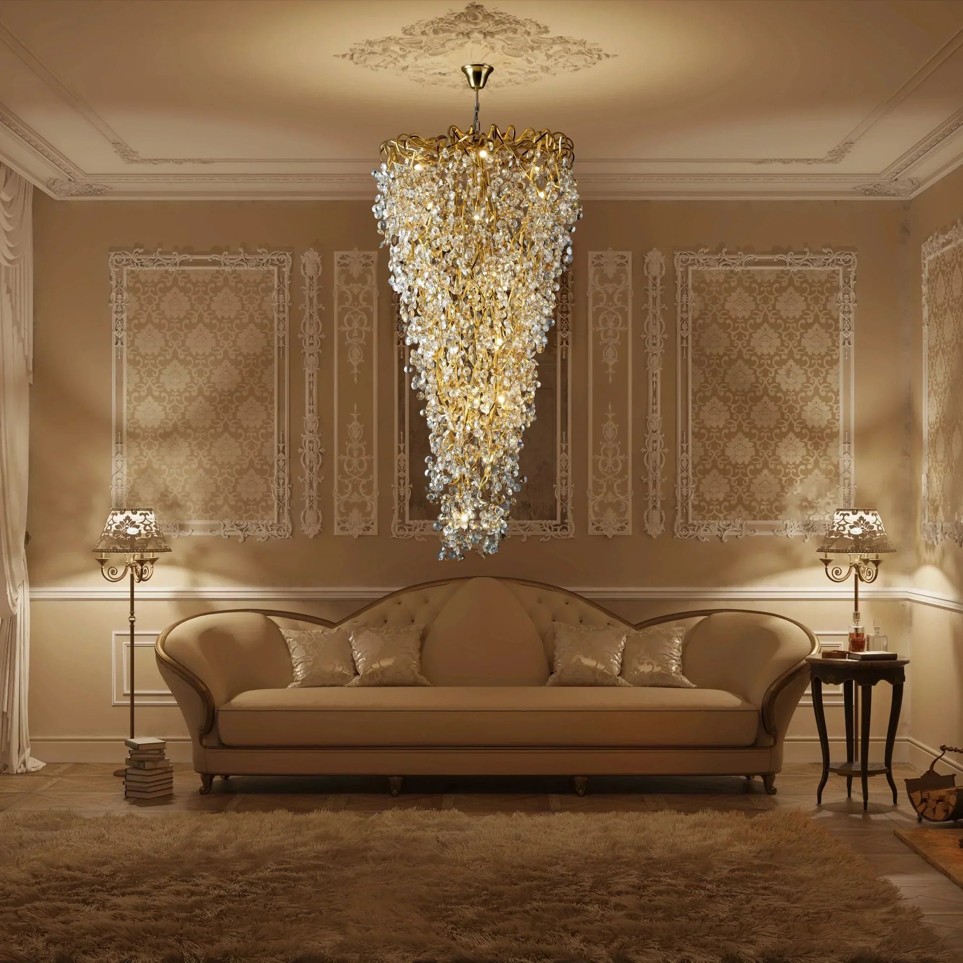 New Modern Light Luxury Branch Crystal Chandelier for Dining /Living Room - Richardrider