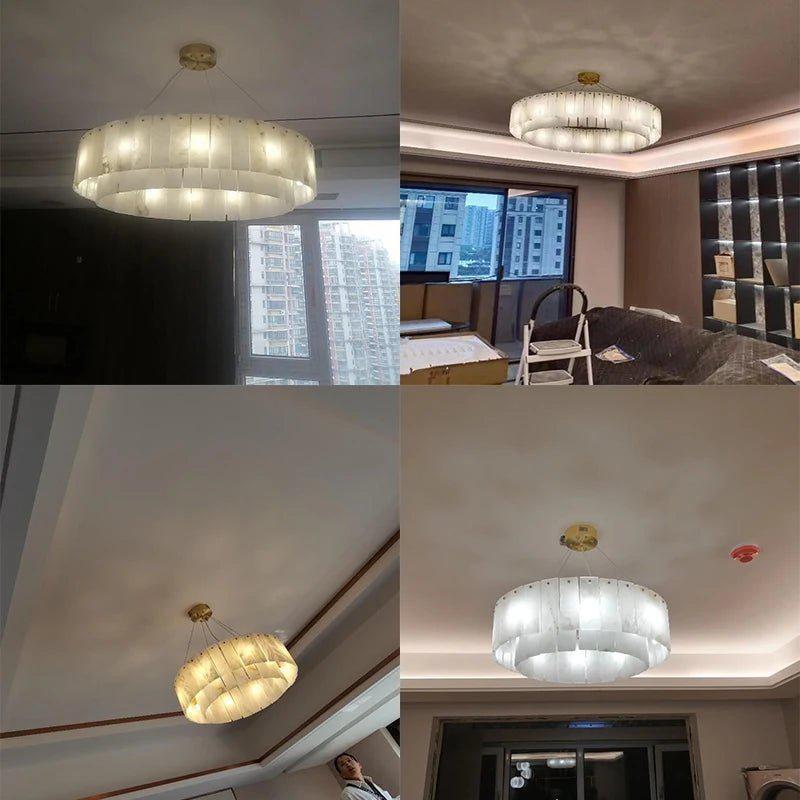 Regalis Alabaster Chandelier Light - Richardrider