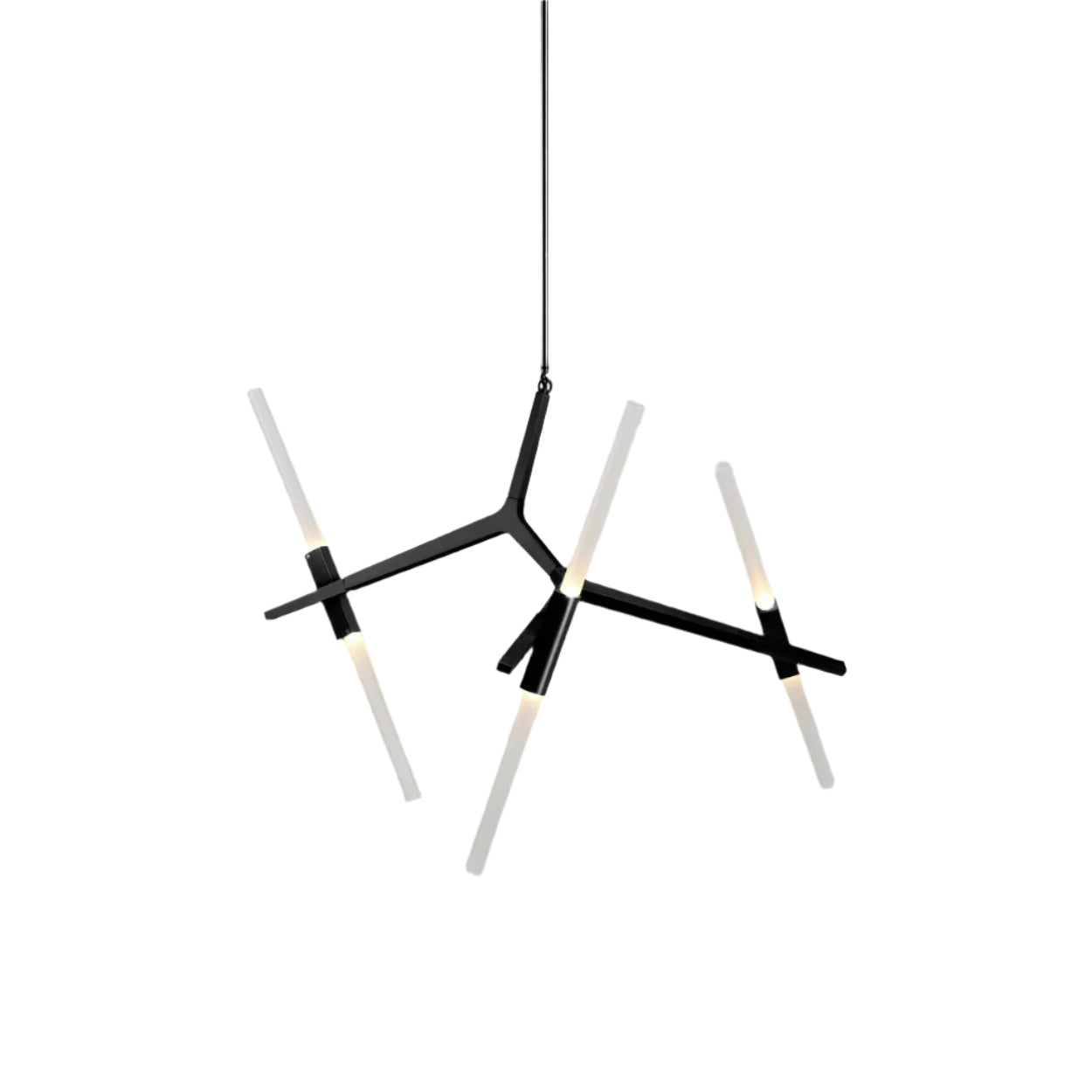 Kaievra LED Chandelier Machined Aluminum & Glass 33"W x 25"D
