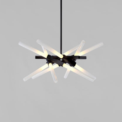 Ravaerin Agnes LED Chandelier Machined Aluminum & Glass 26"W x 26"D