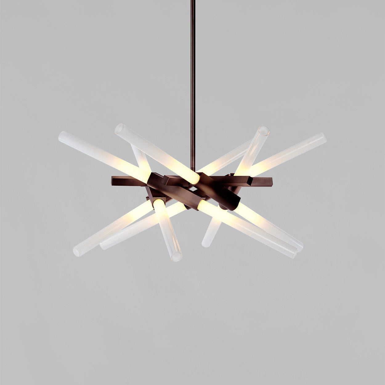 Ravaerin Agnes LED Chandelier Machined Aluminum & Glass 26"W x 26"D
