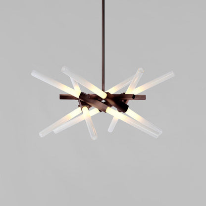 Ravaerin Agnes LED Chandelier Machined Aluminum & Glass 26"W x 26"D