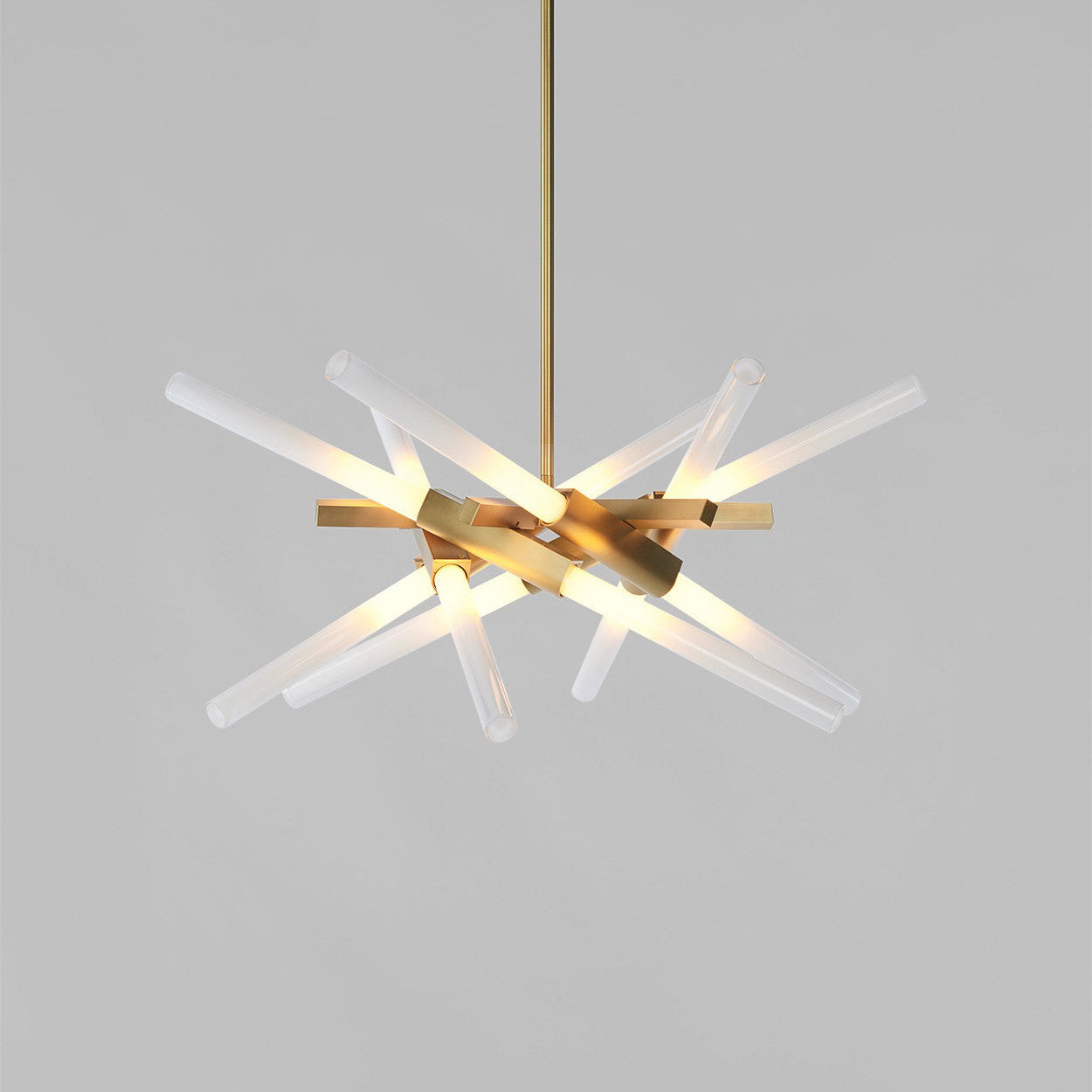Ravaerin Agnes LED Chandelier Machined Aluminum & Glass 26"W x 26"D