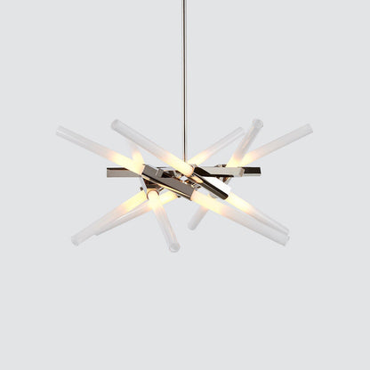 Ravaerin Agnes LED Chandelier Machined Aluminum & Glass 26"W x 26"D