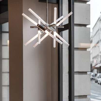 Ravaerin Agnes LED Chandelier Machined Aluminum & Glass 26"W x 26"D