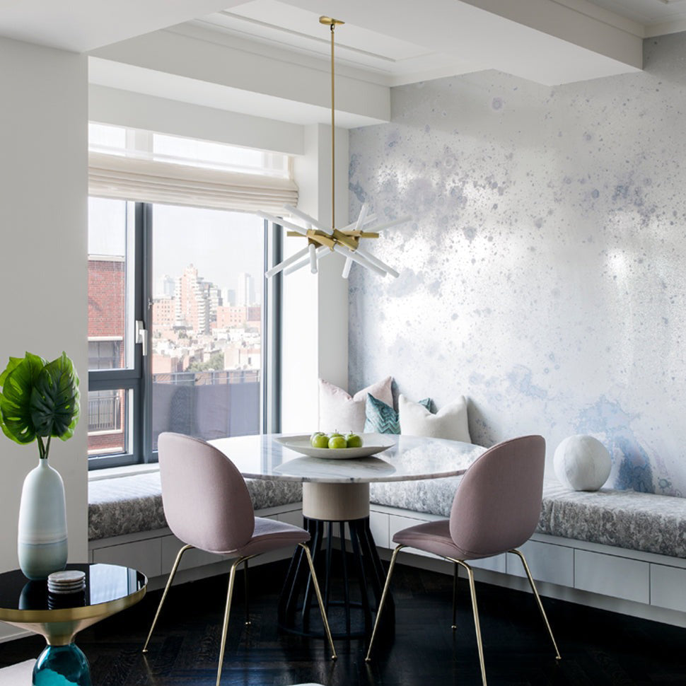 Ravaerin Agnes LED Chandelier Machined Aluminum & Glass 26"W x 26"D