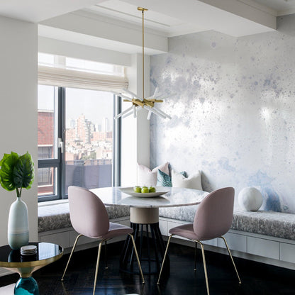 Ravaerin Agnes LED Chandelier Machined Aluminum & Glass 26"W x 26"D