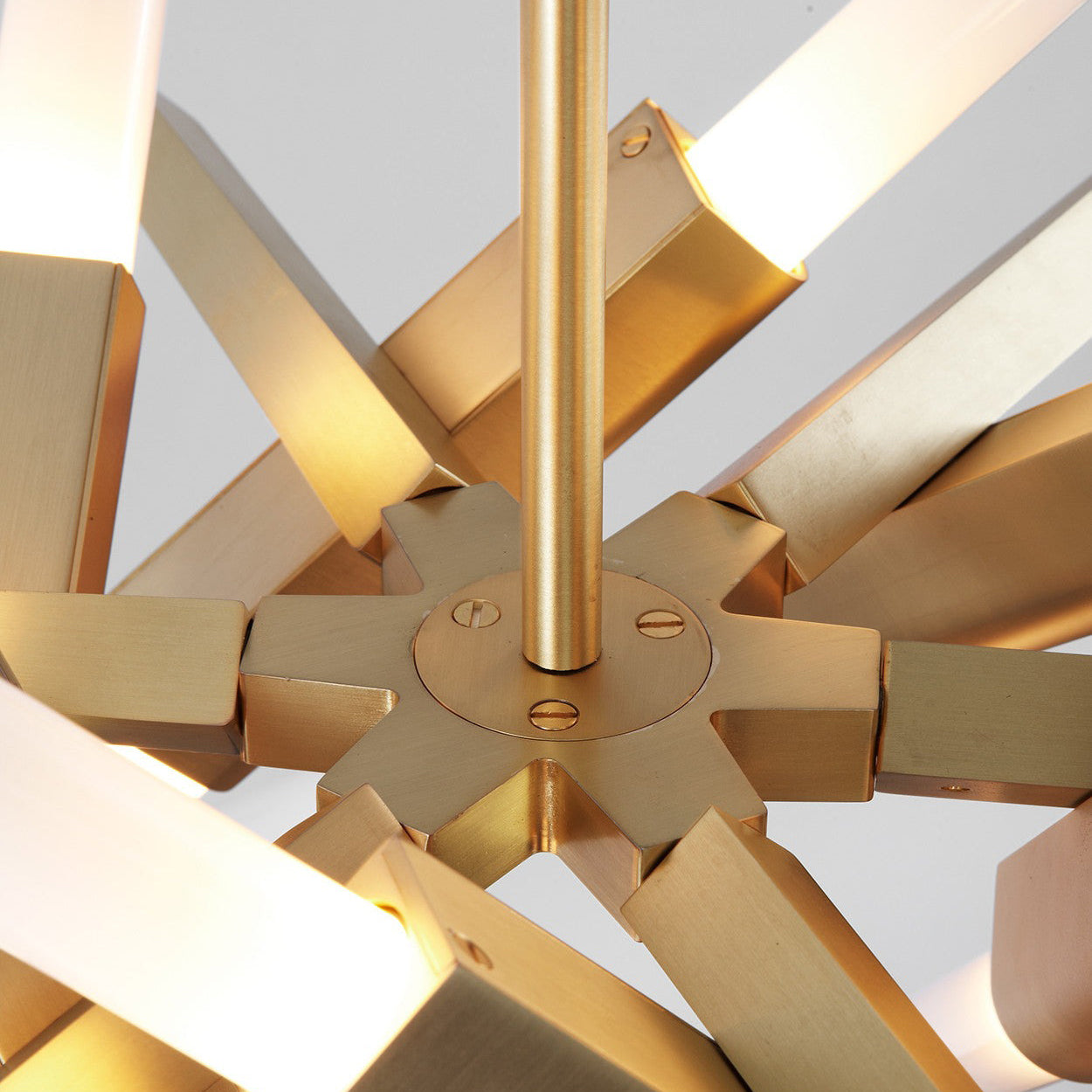 Ravaerin Agnes LED Chandelier Machined Aluminum & Glass 26"W x 26"D