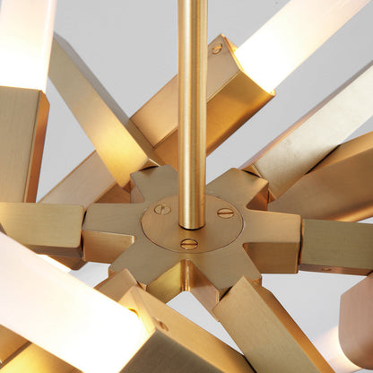 Ravaerin Agnes LED Chandelier Machined Aluminum & Glass 26"W x 26"D
