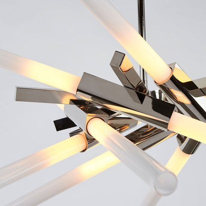 Ravaerin Agnes LED Chandelier Machined Aluminum & Glass 26"W x 26"D