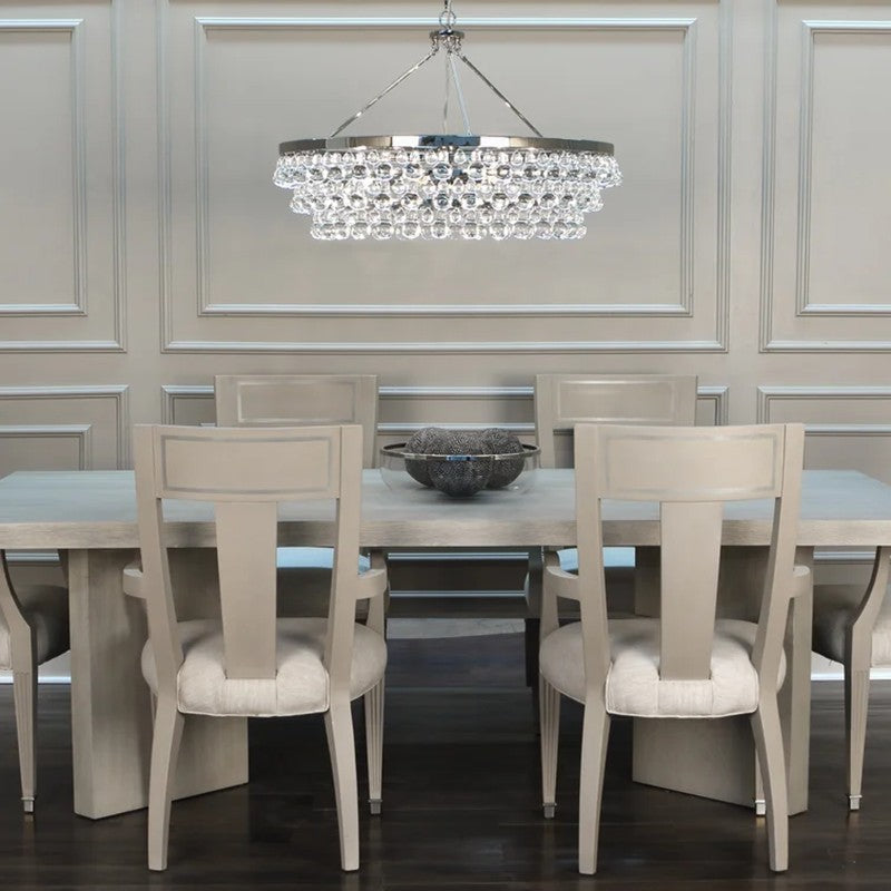 Abe Waterdrop Crystal Round Chandelier 35" - Richardrider